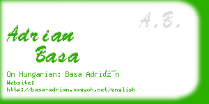 adrian basa business card